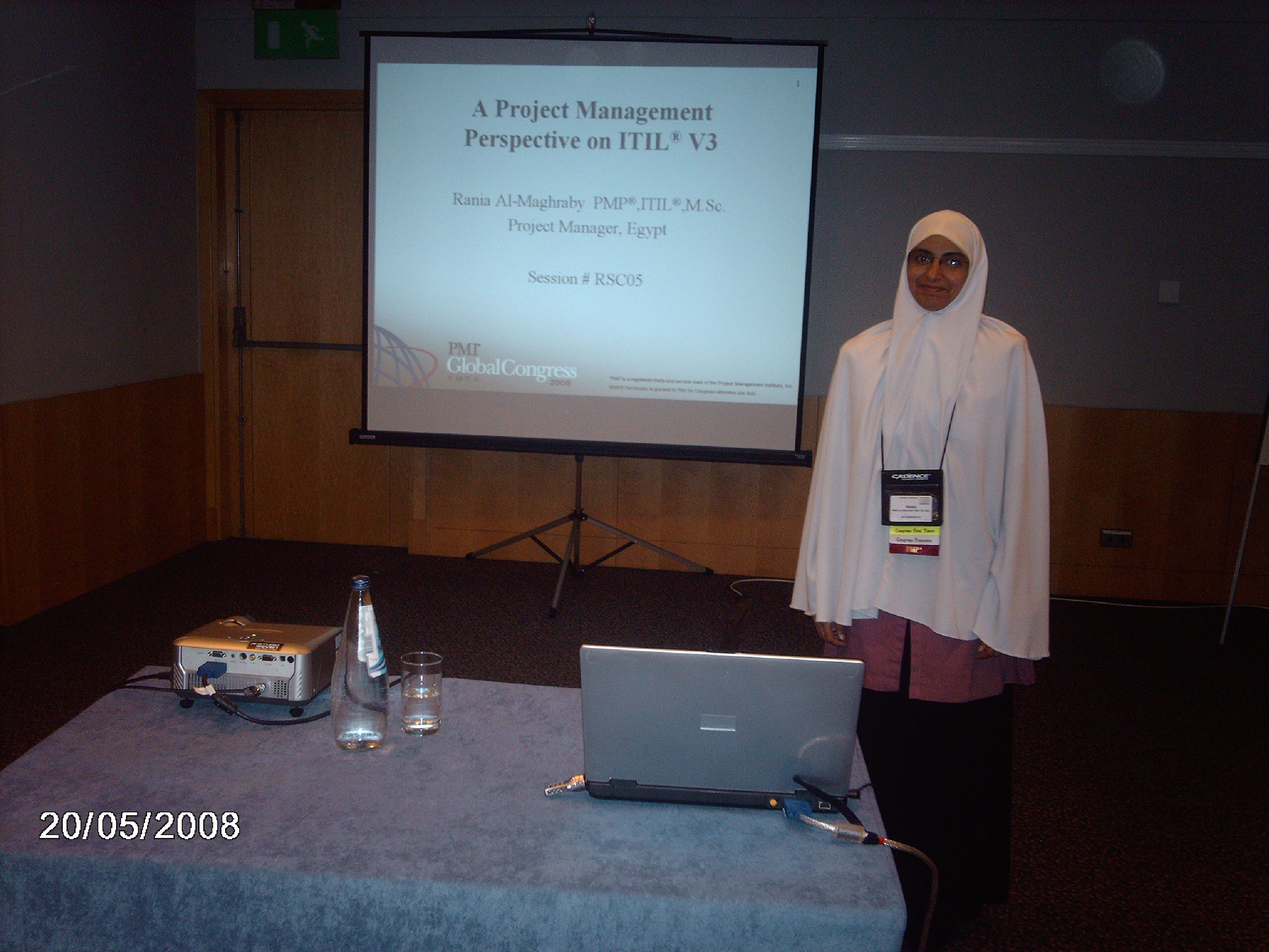 Presentation at the PMI annual Global Congress, May 2008, Malta