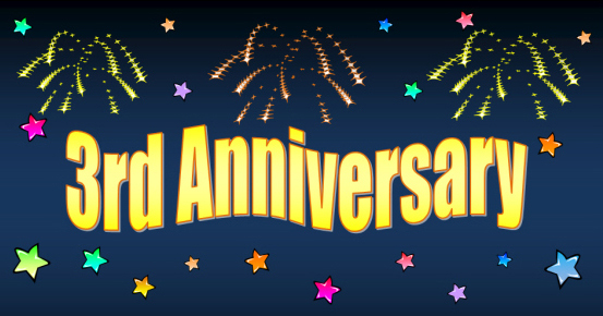 3rd anniversary banner